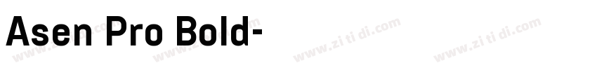 Asen Pro Bold字体转换